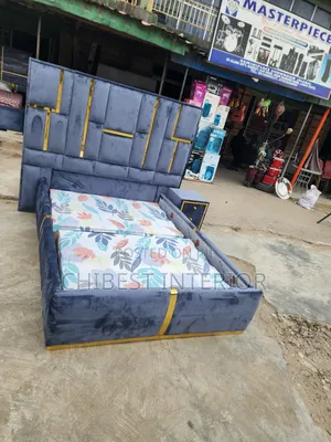Grey Brand New 4.5by6 Bed
