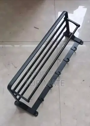 Multiple Black Towels Rail
