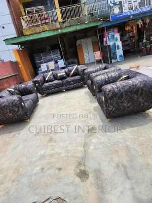Quality Complete Set of Upholstery Padded Sofa Chair