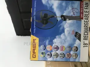 CUSTOMER'S CHOICE QASA 18" Rechargeable Fan QRF-7918 Curvy