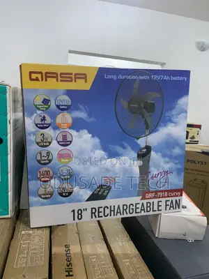 Beat the Heat With Qasa Rechargeable Fan QRF-7918 Curvy - 18