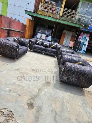 Complete Set of 7 Seaters Fabric Sofa