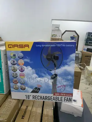 Best Solution Qasa Rechargeable Fan QRF-7918 Curvy - 18"