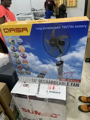 Refresh With Qasa Rechargeable Fan QRF-7918 Curvy - 18"