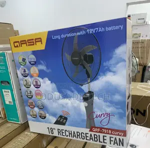 Fan On,Worry Off Qasa Rechargeable Fan QRF-7918 Curvy - 18"