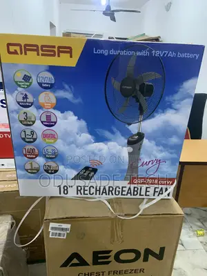 The Portable Cooling Pro Qasa Rechargeable Fan QRF-7918