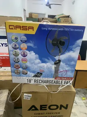 Recharge,Relax and Enjoy With Qasa Rechargeable Fan QRF-7918