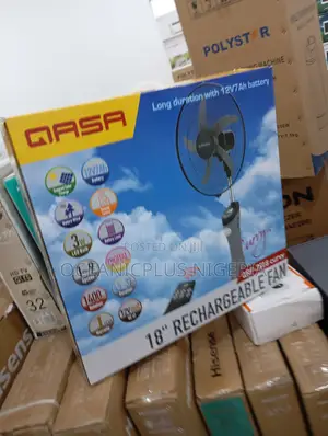Super Fast-Qasa 18inches Rechargeable Fan