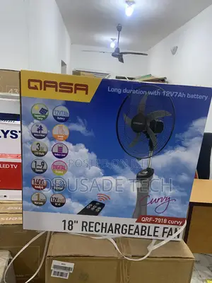 Cooling Simplified With Qasa Rechargeable Fan QRF-7918