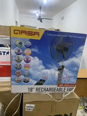 Effortless Air Qasa Rechargeable Fan QRF-7918 Curvy - 18"