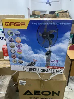 Unplugged,Unstoppable Qasa Rechargeable Fan QRF-7918