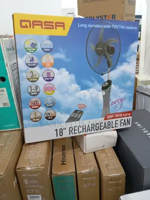 Just in QASA 18inches Rechargeable Standing Fan