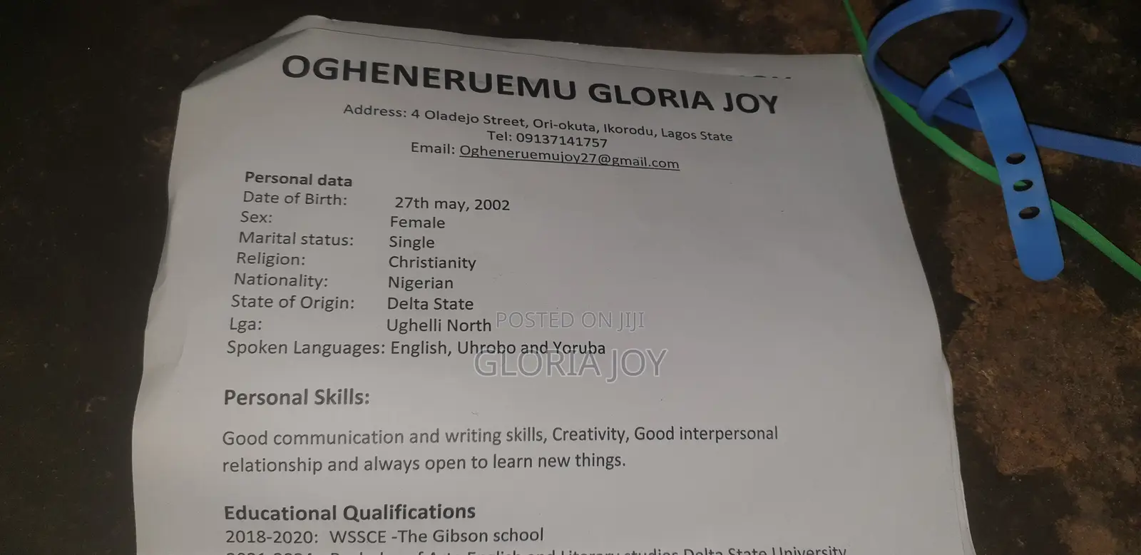 Factory CV With Attractive Pay