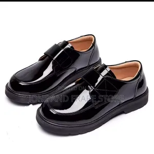 Boys Leather Shoes (Wet Look)