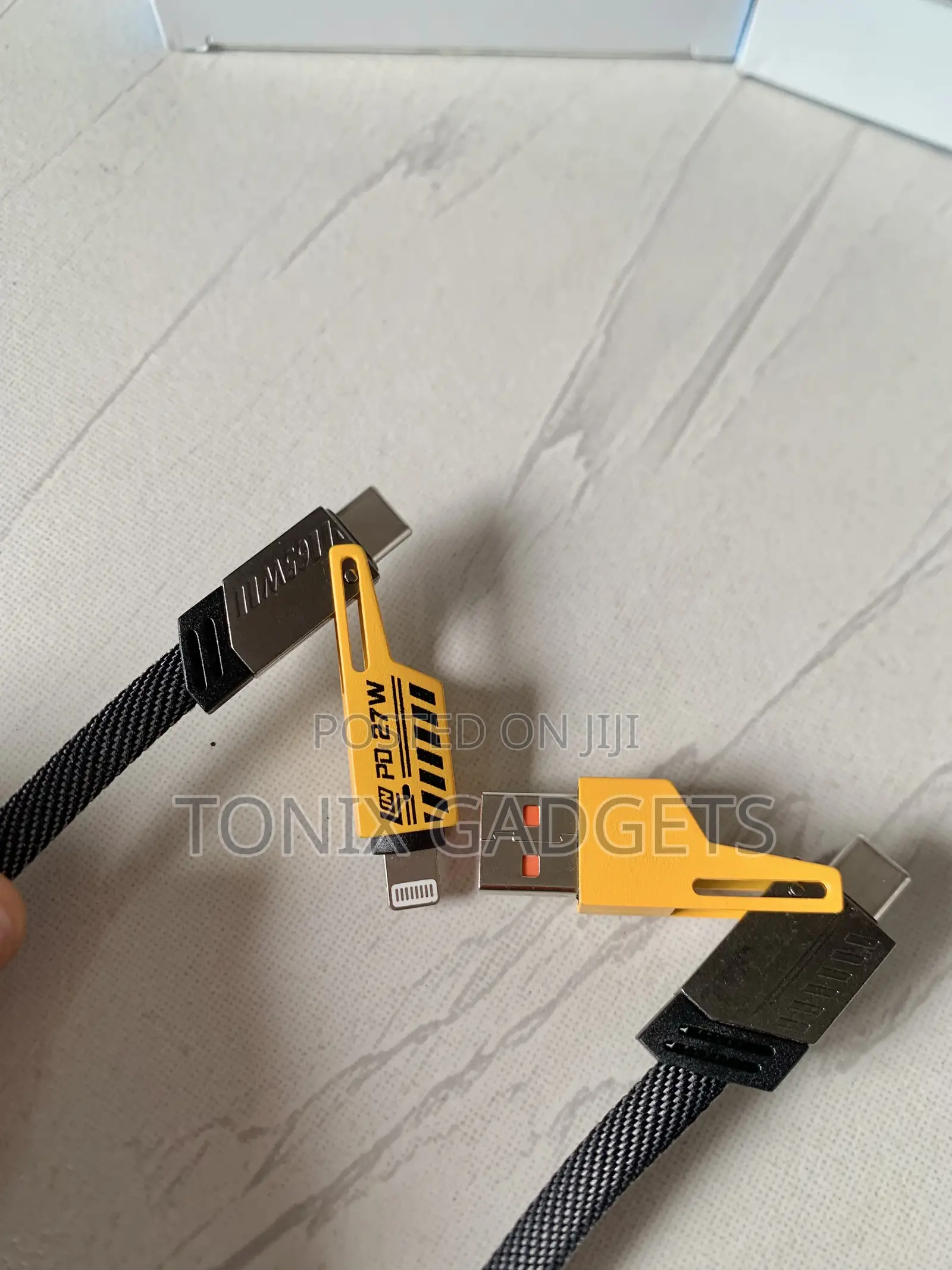 Flat Wire 2 To 2 Fast Charging Data Cable - 65W