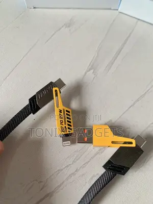 Flat Wire 2 To 2 Fast Charging Data Cable - 65W