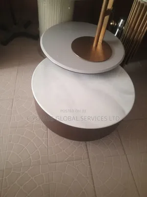 High Quality Center Table Marble Top With One Side Stool