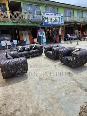 Set of 7 Seaters Sofa Fabric Chair