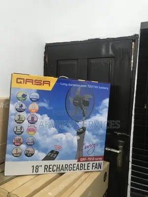 EVERLASTING QASA 18" Rechargeable Fan QRF-7918 Curvy