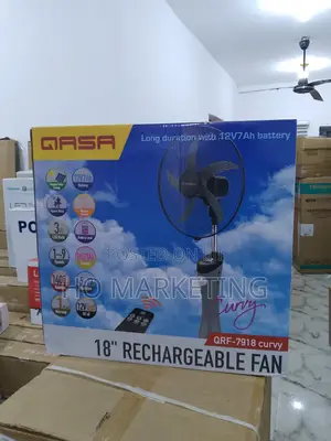 Available New QASA 18" Rechargable Fan -QRF-7918