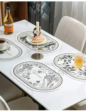 Set of 4 Washable PVC Dining Table Mat