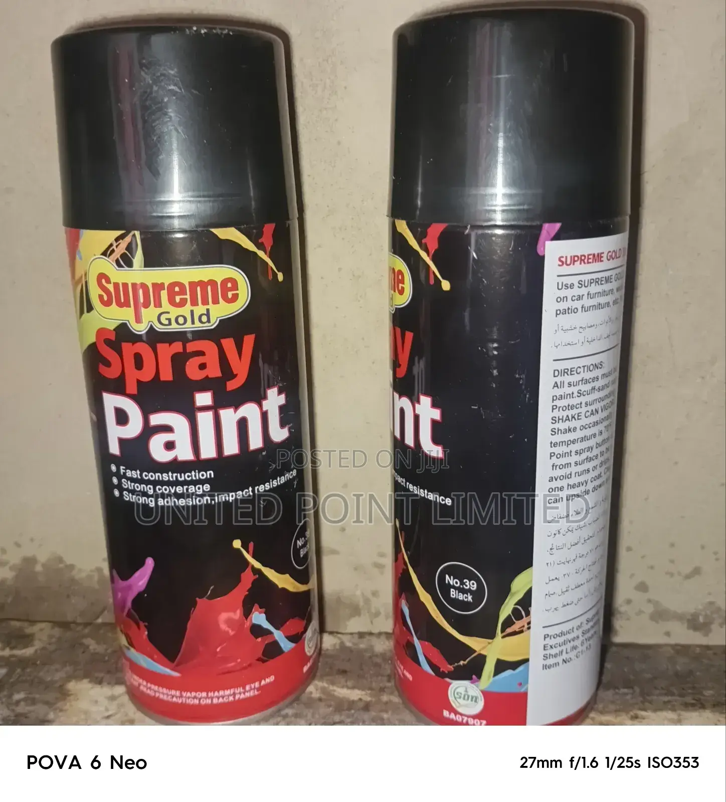 Spray Paint Black Abj
