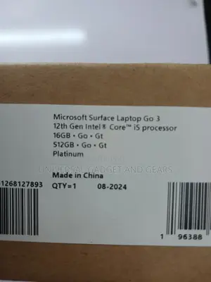 New Laptop Microsoft Surface Go 3 16GB Intel Core i5 SSD 512GB