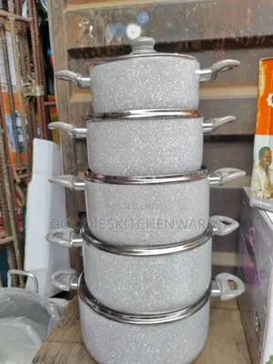 Marble Nonstick Pot 5 Sets