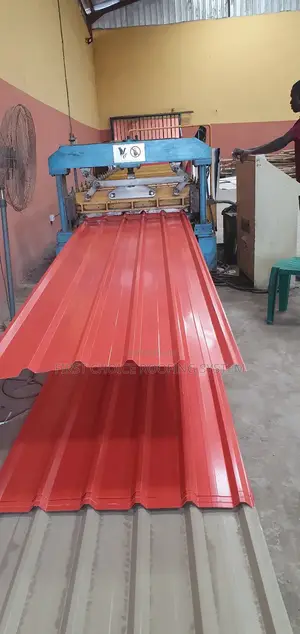Red Long Sparn Oven Baked Aluminium Roofing Sheets