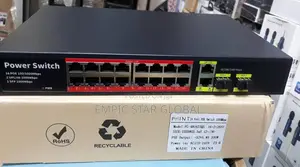 16port Poe Switch 10/100/1000 + 2sfp Uplink