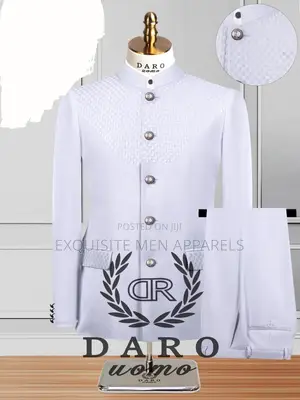 Clerical Bishop Neck Safari Turkish Suit for Men