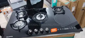 Polystar 4 Burner + 1 Hot Plate Built-in Inverter Gas Hob |