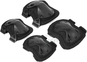 Black Military Tactical Knee Elbow Pads