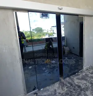 Sensor-Driven Glass Entrance Automation