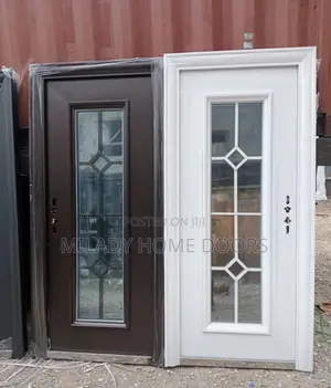 3ft French Luxury Glass Door ( White And Brown)