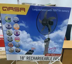 Air Flow Pro Qasa Rechargeable Fan QRF-7918 Curvy - 18"