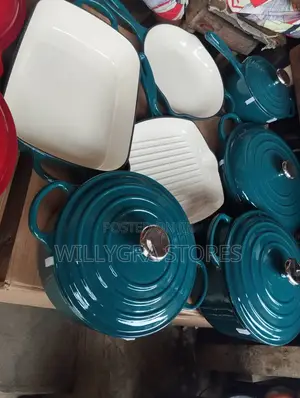 7 Set Quality Cast Iron Pots