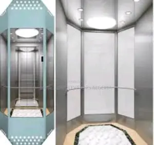 8 Floors 8 Stops 630kg Stainless Steel 8 Commercial Elevator