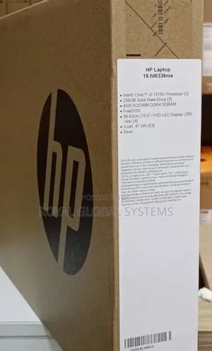 New Laptop HP 15-Da2933nia 4GB Intel Core I3 SSD 256GB