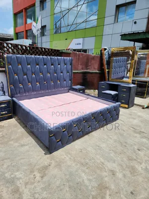 Complete 6by6 Bed Frame With Dressing Mirror and Sides.