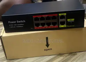 11 Port Gigabit POE Switch 8 POE Ports 1000mbps 2 Gigabit Up