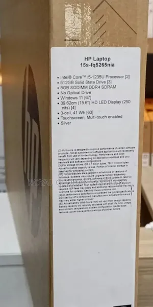 New Laptop HP 15s 8GB Intel Core I5 SSD 512GB