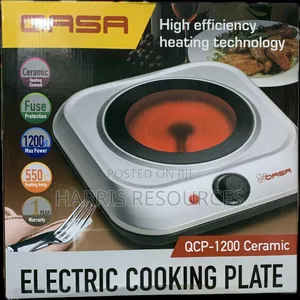 Qasa Electric Cooking Hot Plate -QCP-120 Ceramic