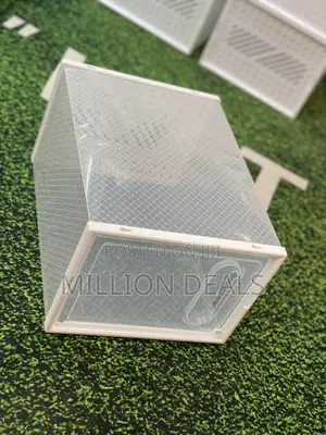 Transparent Acrylic Unique Square Shoe Box