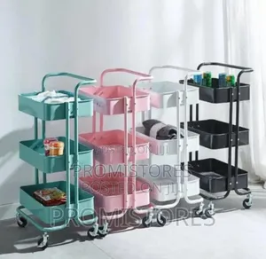 3tier Multipurpose Utility Storage Trolley Rack