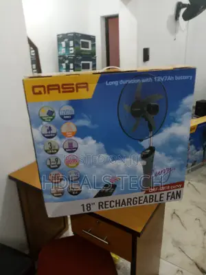 Qasa Rechargeable Fan 18′′ With Remote
