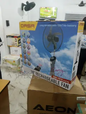 Latest Qasa Rechargeable Standing Fan ( QRF-7918) 18'' 