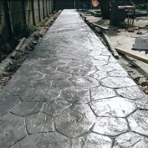 Modern Stamped Concrete Floor Design