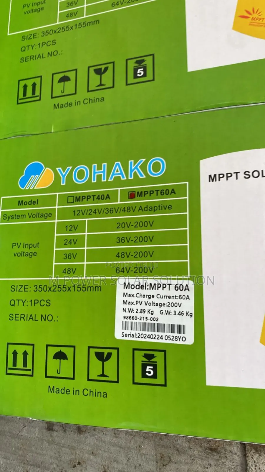 60a Yohako MPPT Charge Controller