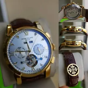 Patek Philippe Quality Luxury Men Genuine Leather